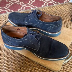 Lloyd 9.5 “Floyd” NWT brushed leather navy blue Oxford German made Beauty